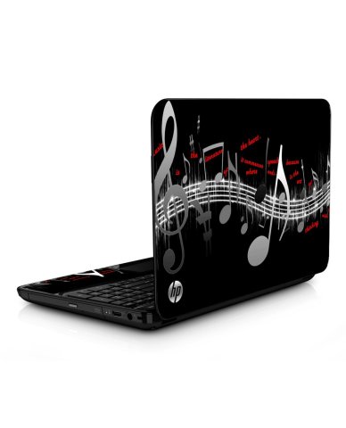 Music Notes HPG6 Laptop Skin
