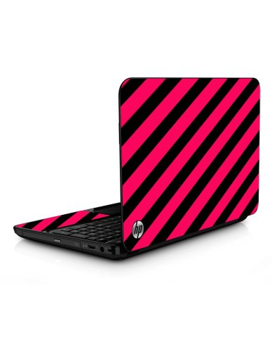 HP Pavilion 14 C025US PINK AND BLACK STRIPES Laptop Skin