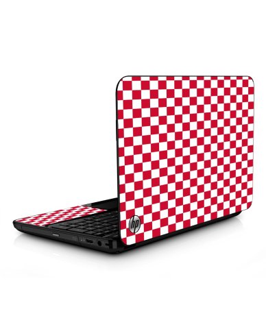 Red Checkered HPG6 Laptop Skin