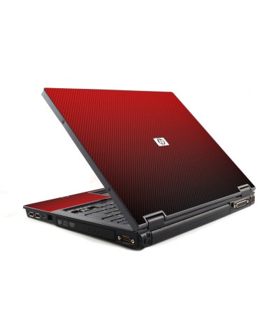 HP Compaq NC6400 RED CARBON FIBER Laptop Skin