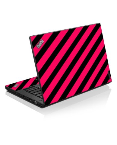 ThinkPad L460 PINK BLACK STRIPES Laptop Skin