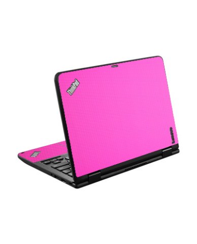 IBM/Lenovo Chromebook Yoga 11E G3 PINK CARBON FIBER Laptop Skin