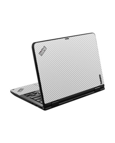 IBM/Lenovo Chromebook Yoga 11E G3 WHITE CARBON FIBER Laptop Skin