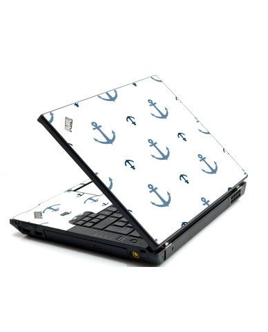 Multi Blue Anchors IBM L412 Laptop Skin