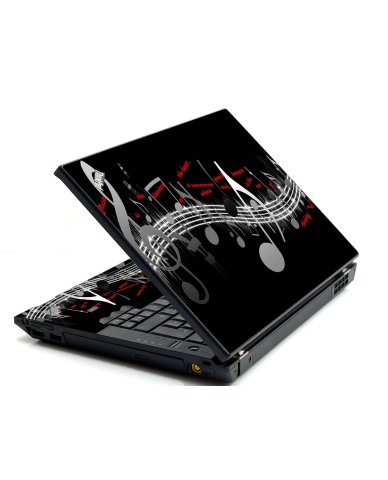 Music Notes IBM L412 Laptop Skin