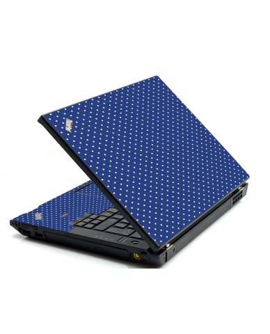 Navy Polka Dot IBM L412 Laptop Skin