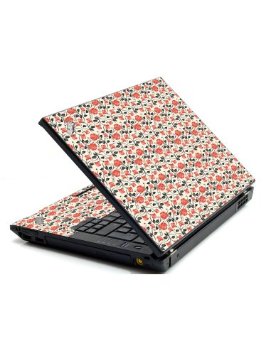 Pink Black Roses IBM L412 Laptop Skin
