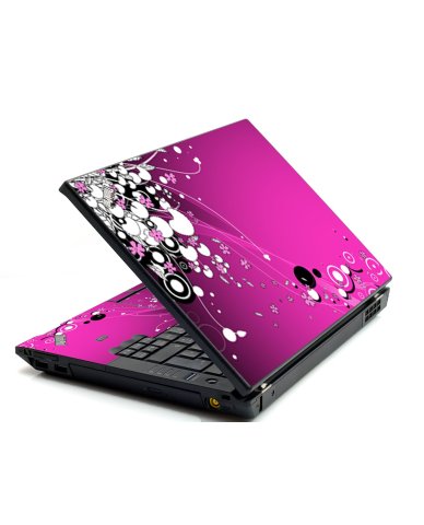 Pink Flowers IBM L412 Laptop Skin