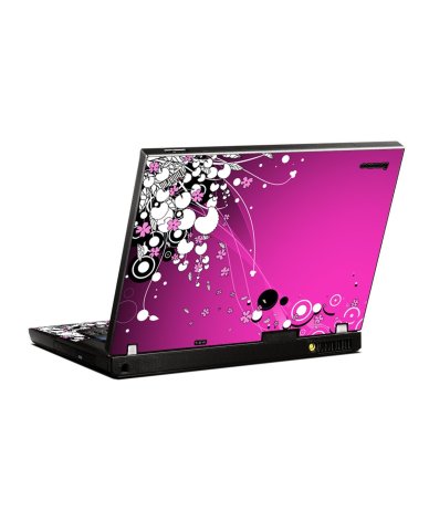 ThinkPad R500 PINK FLOWERS Laptop Skin