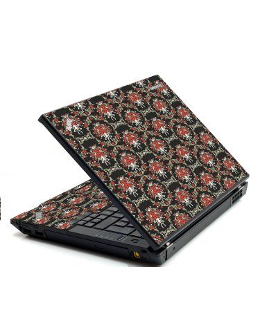 Flower Black Versailles IBM Sl400 Laptop Skin