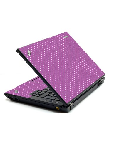 Purple Polka Dot IBM Sl400 Laptop Skin