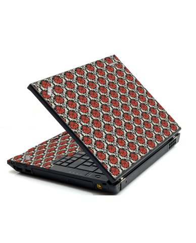Red Black 5 IBM Sl400 Laptop Skin