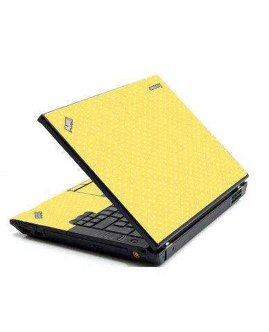 Yellow Polka Dot IBM Sl400 Laptop Skin