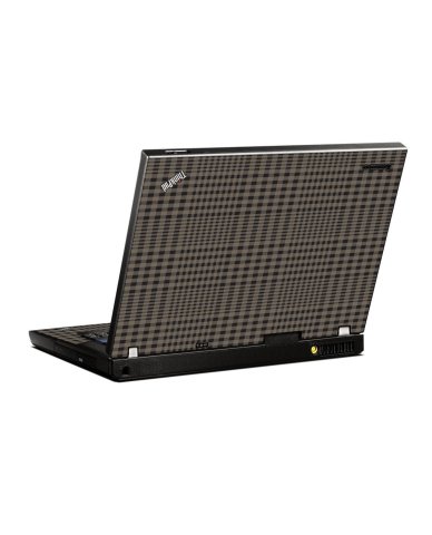 Beige Plaid IBM T400 Laptop Skin