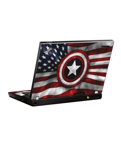 Capt America Flag IBM T400 Laptop Skin