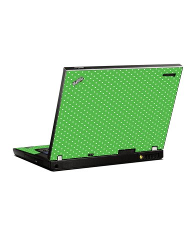 Kelly Green Polka IBM T400 Laptop Skin