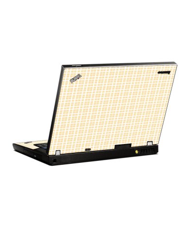 Warm Plaid IBM T400 Laptop Skin