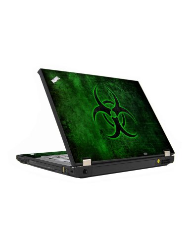 Green Biohazard IBM T410 Laptop Skin