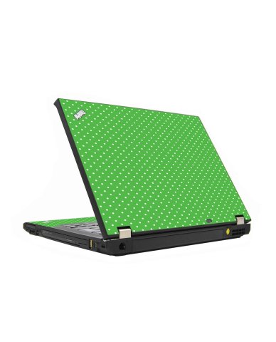 Kelly Green Polka IBM T410 Laptop Skin