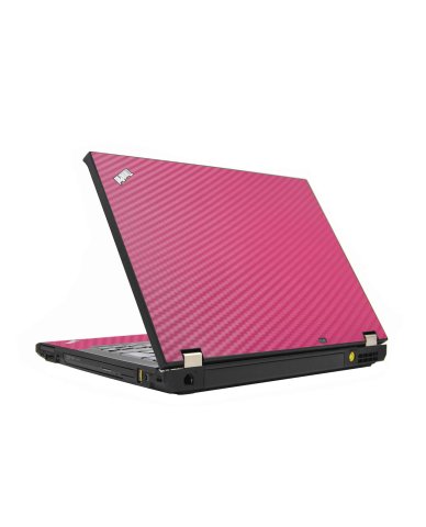 Pink Carbon Fiber IBM T410 Laptop Skin