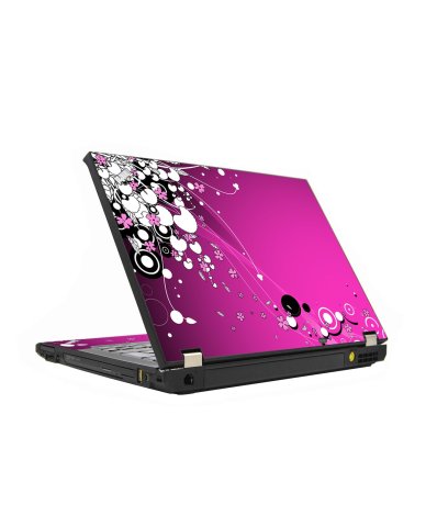 Pink Flowers IBM T410 Laptop Skin
