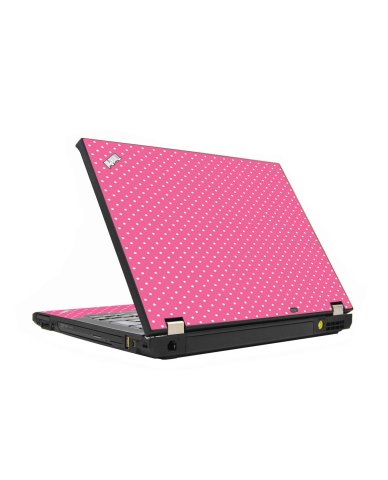 Pink Polka Dot IBM T410 Laptop Skin
