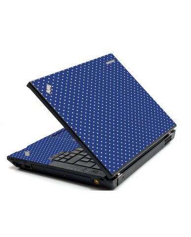 Navy Polka Dot IBM T420 Laptop Skin