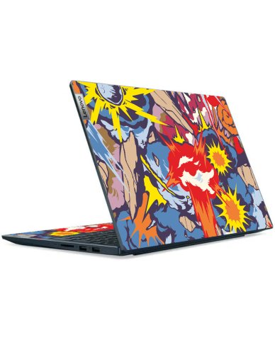 IdeaPad 5-15ABA7 COMIC EXPLOSIONS Laptop Skin