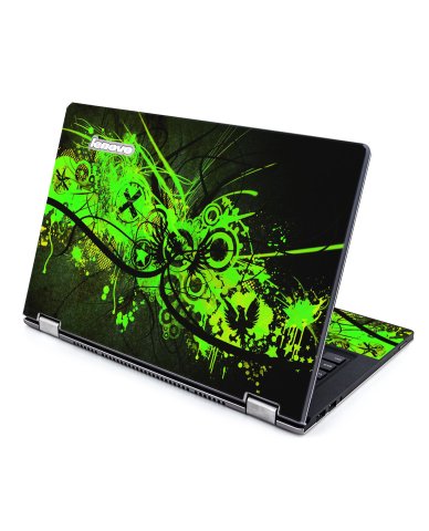 IdeaPad Yoga 13 GRAFITTI GREEN Laptop Skin