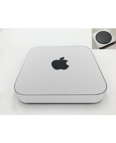 Apple iMac Mini A1993 WHITE CARBON FIBER Laptop Skin