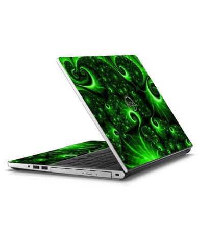 Dell Inspiron 14 5458 GREEN SWIRLS Laptop Skin