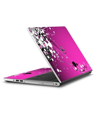 Dell Inspiron 14 5458 PINK FLOWERS Laptop Skin