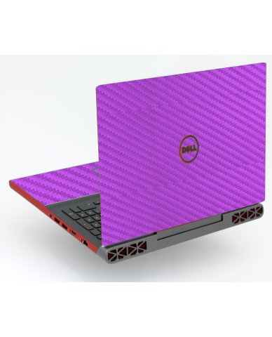 Dell Inspiron 15 7568  PURPLE CARBON FIBER Laptop Skin