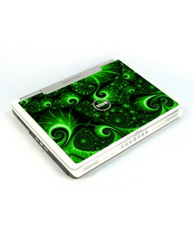 Dell Inspiron 6000  GREEN SWIRLS Laptop Skin