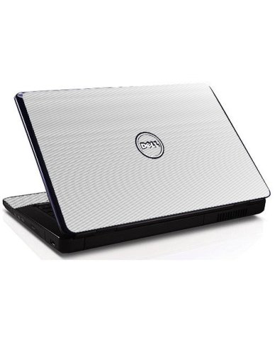 Dell Inspiron 15 1545  WHITE CARBON FIBER Laptop Skin