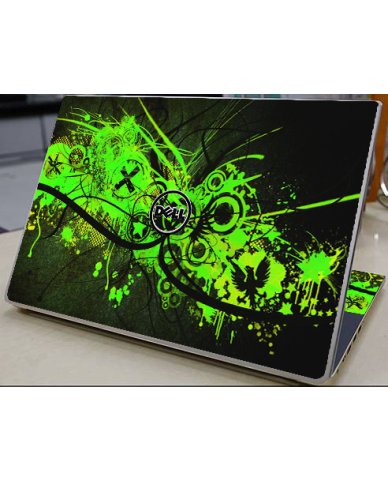 Dell Inspiron 15 7000 (P61F)  GRAFFITI GREEN Laptop Skin