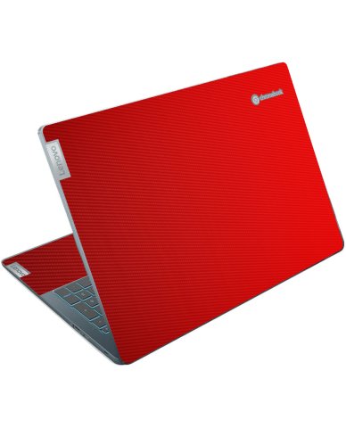 IBM/Lenovo IdeaPad 5 Chromebook 16IAU7 RED CARBON FIBER Laptop Skin