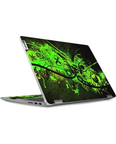 IdeaPad Flex 5 16ABR8 GRAFFITI GREEN Laptop Skin