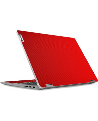 IdeaPad Flex 5 16ABR8 RED CARBON FIBER Laptop Skin