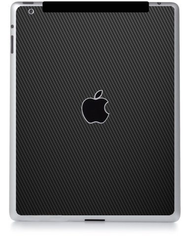 Apple iPad 3 A1430 (Wifi, Cell) BLACK CARBON FIBER Laptop Skin