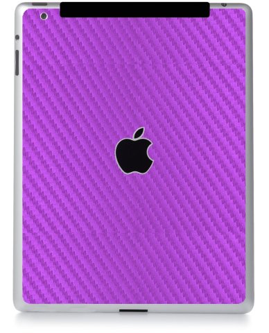 Apple iPad 3 A1430 (Wifi, Cell) PURPLE CARBON FIBER Laptop Skin
