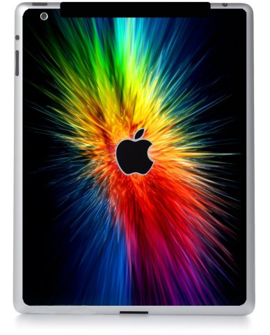 Apple iPad 3 A1430 (Wifi, Cell) RAINBOW BURST Laptop Skin
