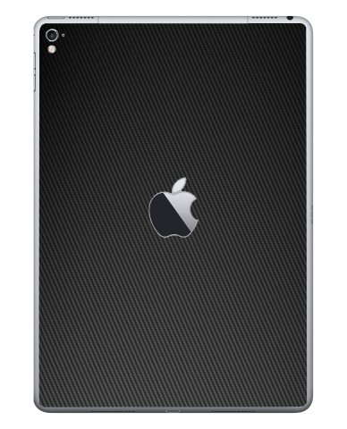 Apple iPad Pro 9.7" (Wifi, Cell) A1675    BLACK CARBON FIBER Laptop Skin