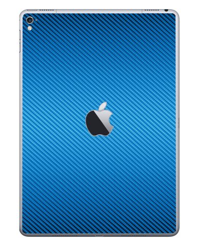 Apple iPad Pro 9.7" (Wifi, Cell) A1675    BLUE CARBON FIBER Laptop Skin