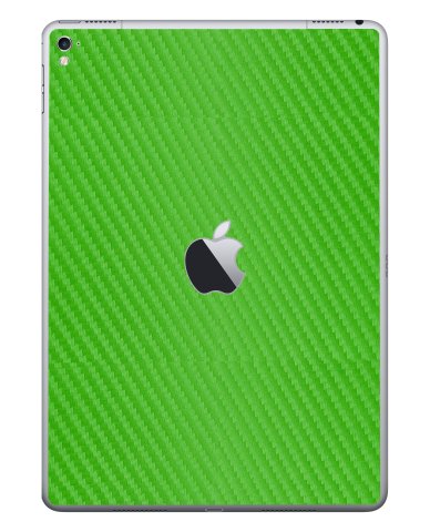 Apple iPad Pro 9.7" (Wifi, Cell) A1674    GREEN CARBON FIBER Laptop Skin