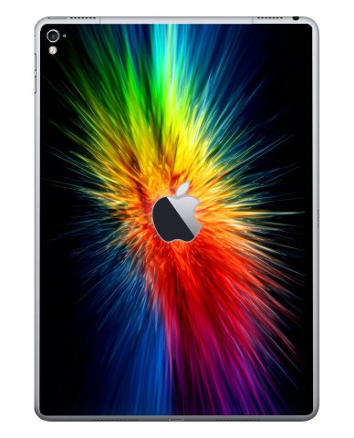 Apple iPad Pro 9.7" (Wifi, Cell) A1675    RAINBOW BURST Laptop Skin