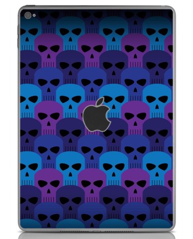 Apple iPad 5 (Wifi) (A1822) BLUE SKULLS Laptop Skin