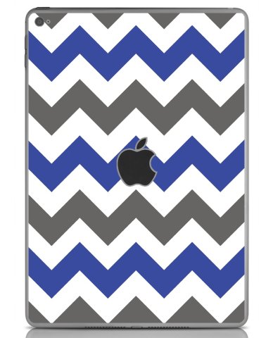 Apple iPad 5 (Wifi) (A1822) GREY BLUE CHEVRON Laptop Skin