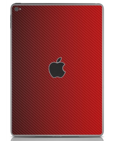 Apple iPad Air 2 A1567  (Wifi, Cell) RED CARBON FIBER Laptop Skin