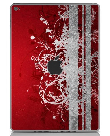 Apple iPad 5 (Wifi) (A1822) RED GRUNGE Laptop Skin